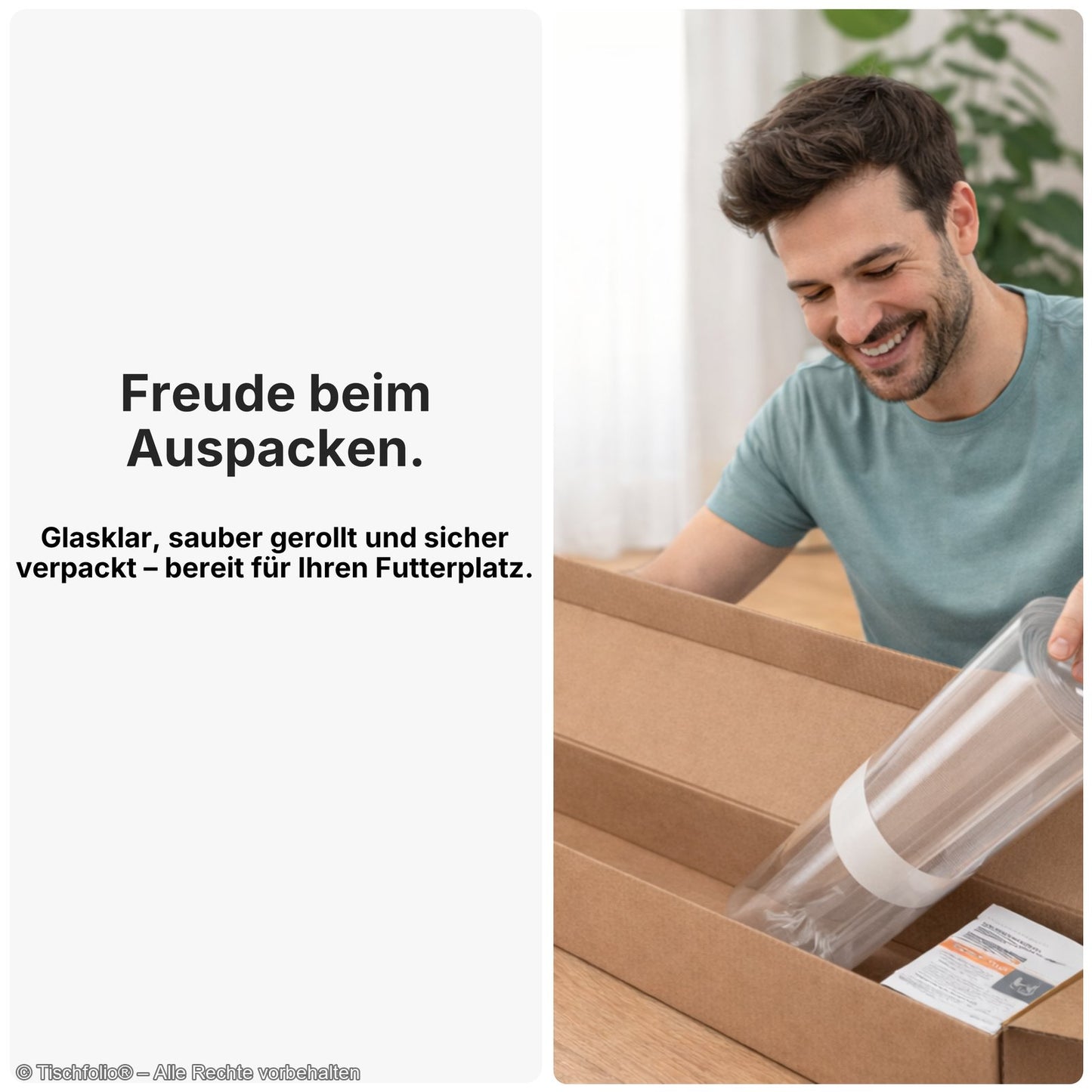 Transparente Bodenschutzmatte für Futterplätze – 2 mm stark | Für Hunde & Katzen