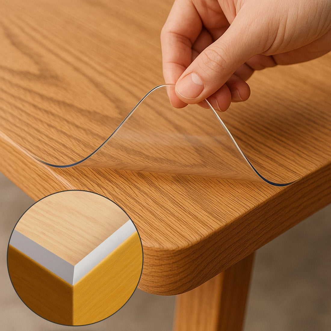 Transparente Tischfolie – Schutz, ohne das Design zu verdecken