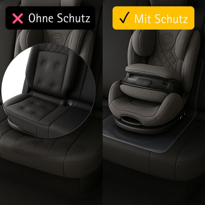 Sitzschutz für Kindersitze – unsichtbarer Schutz vor Abdrücken & Schmutz (transparent, ISOFIX geeignet)