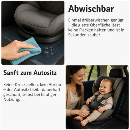 Sitzschutz für Kindersitze – unsichtbarer Schutz vor Abdrücken & Schmutz (transparent, ISOFIX geeignet)