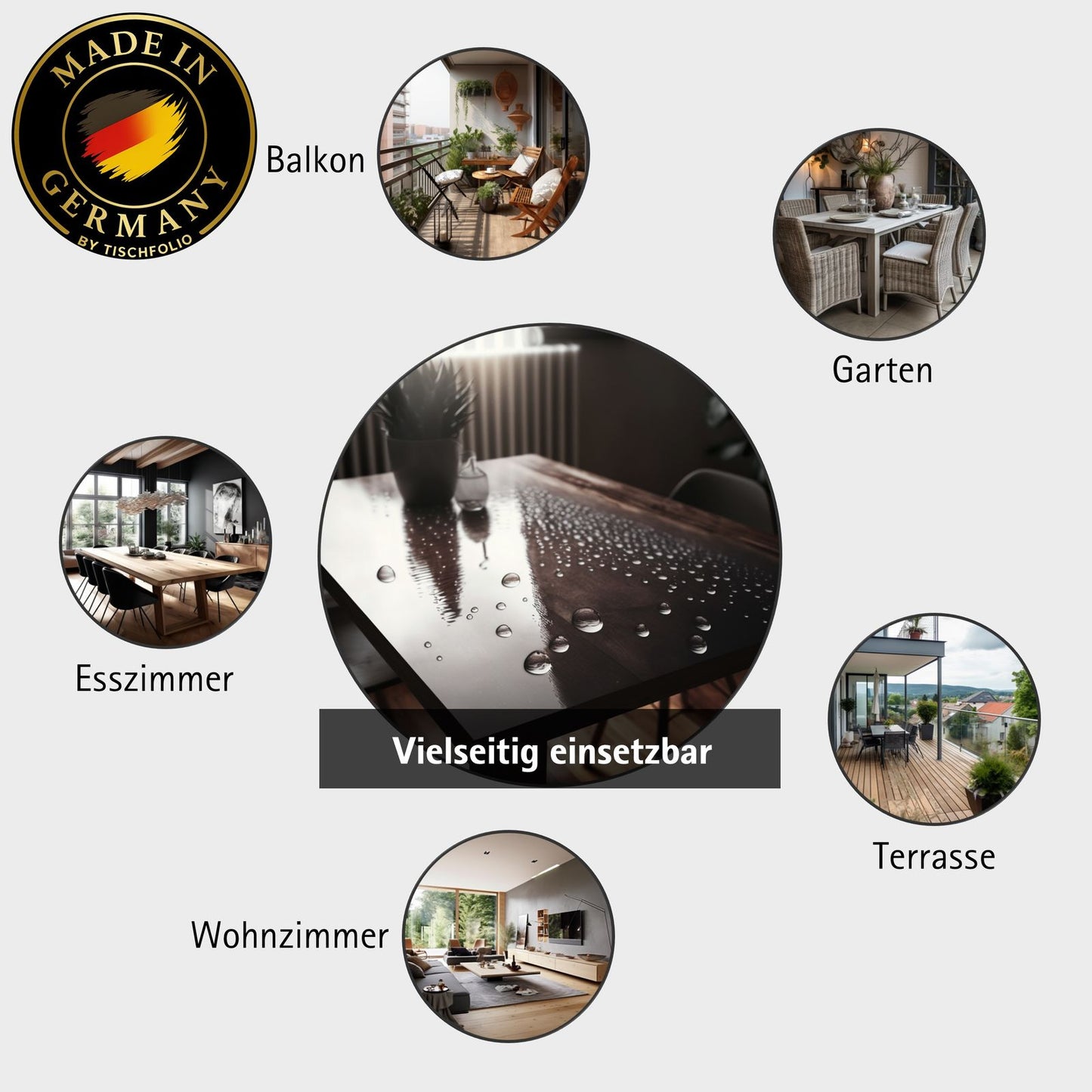 Transparente Tischfolie dünn 0,2mm | Flexible Tischdecke aus PVC – Schutz vor Kratzern & Flecken