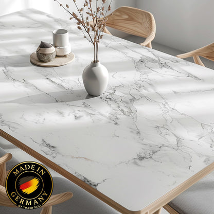 Marmor Tischfolie 1,5mm – PVC Tischschutz in Marmor-Optik, wasserfest & passgenau